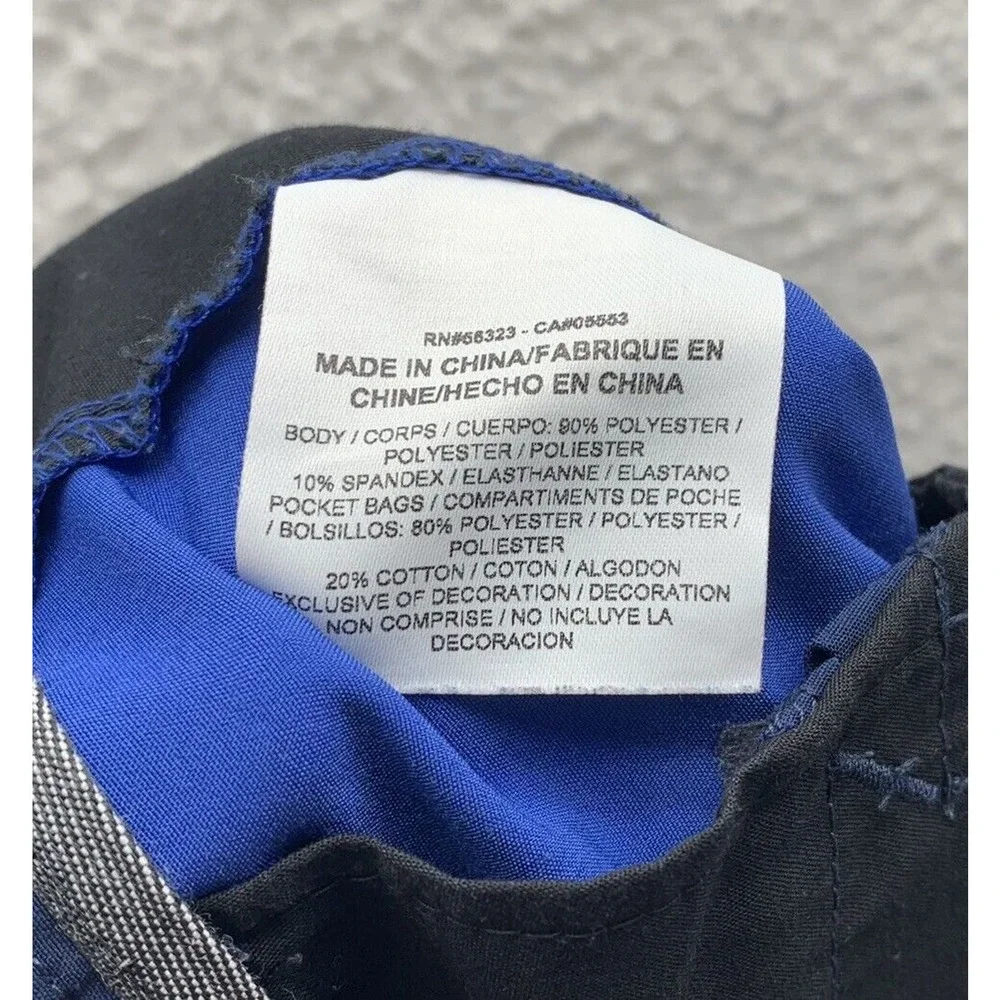 Nike Golf Shorts Mens 37x11 (Tag 34) Standard Fit Chino‎ Wicking Blue Colorblock